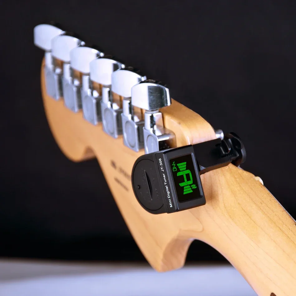 Acoustic Guitar Dreadnought - JT-306 Mini-Gitarren-Tuner, digitales LCD-Clip-On-Tuner für elektrisch-akustische