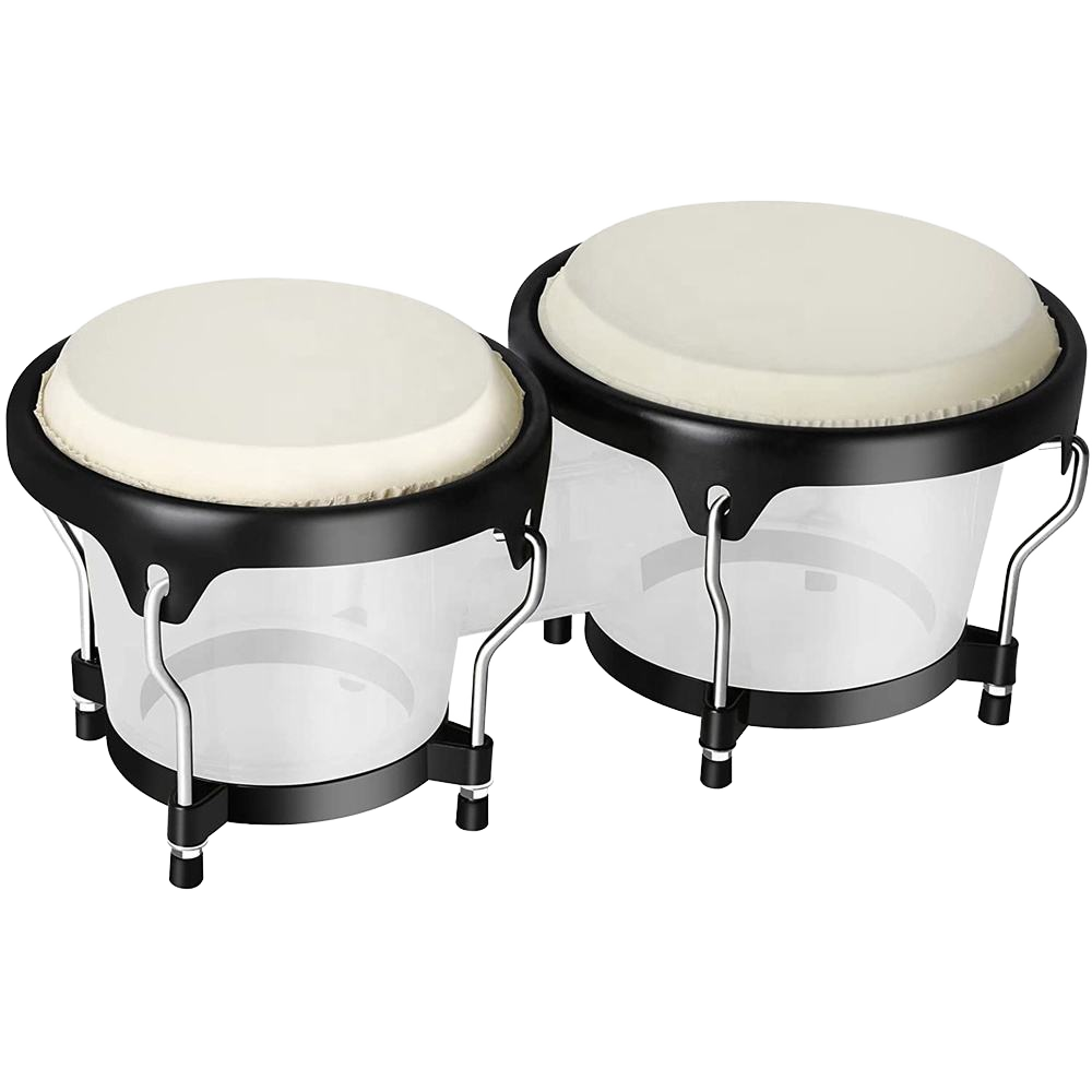 Bongo Drum Set - 4+5 6+7 Zoll ABS-Gehäuse Bongo-Trommelsatz mit