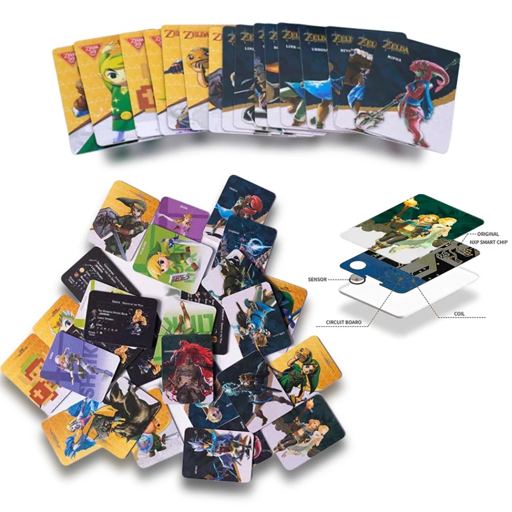 Musical Instrument Zelda - Spielkarten Groß/Mini NFC-Spielkarten Fantasy-Abenteuer-Spiel Sammelkarten für