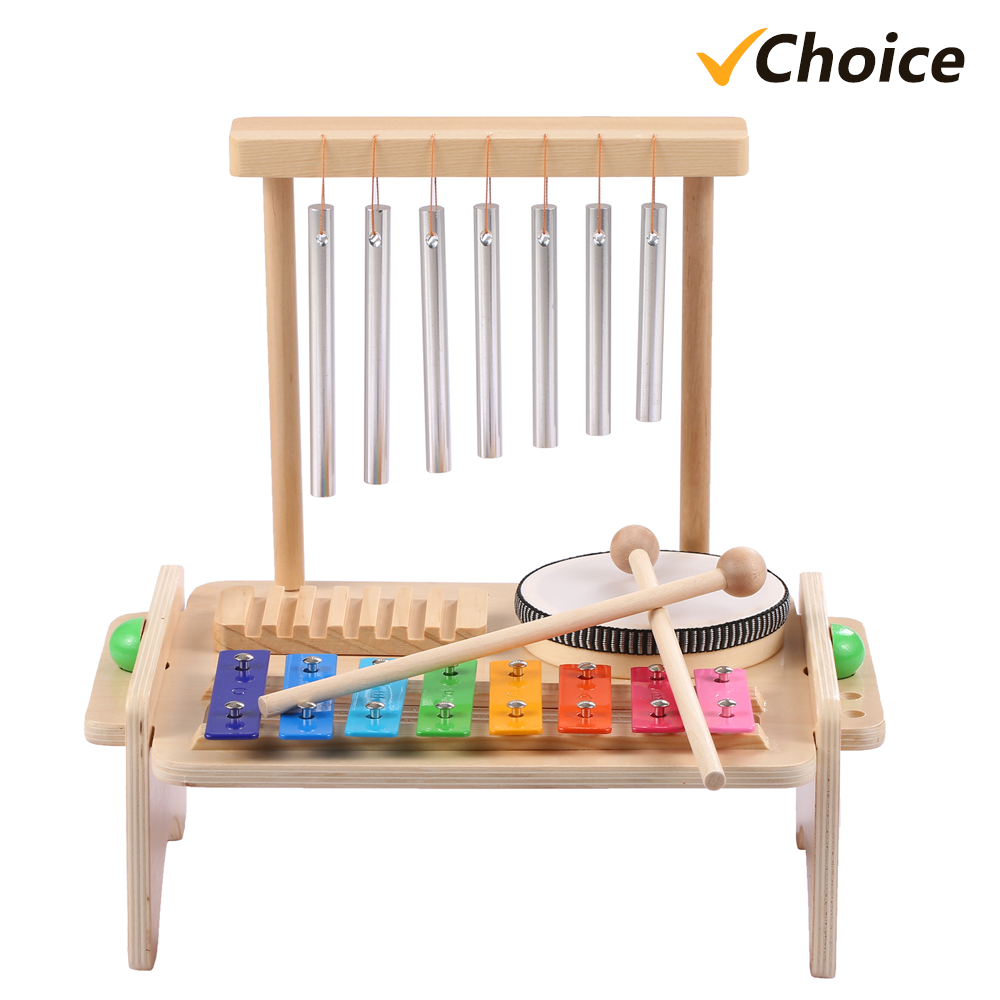 Guiro Scraper Instrument - Windspiel Kombination Kinder Schlagzeug Set Windspiel