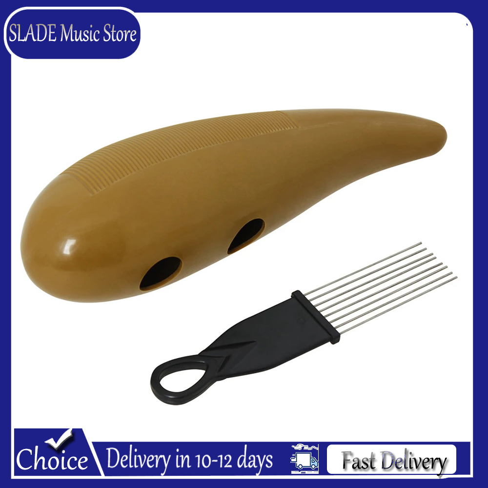 Guiro Scraper Instrument - Guiro Lateinamerikanisches Percussion-Instrument aus ABS-Kunststoff mit