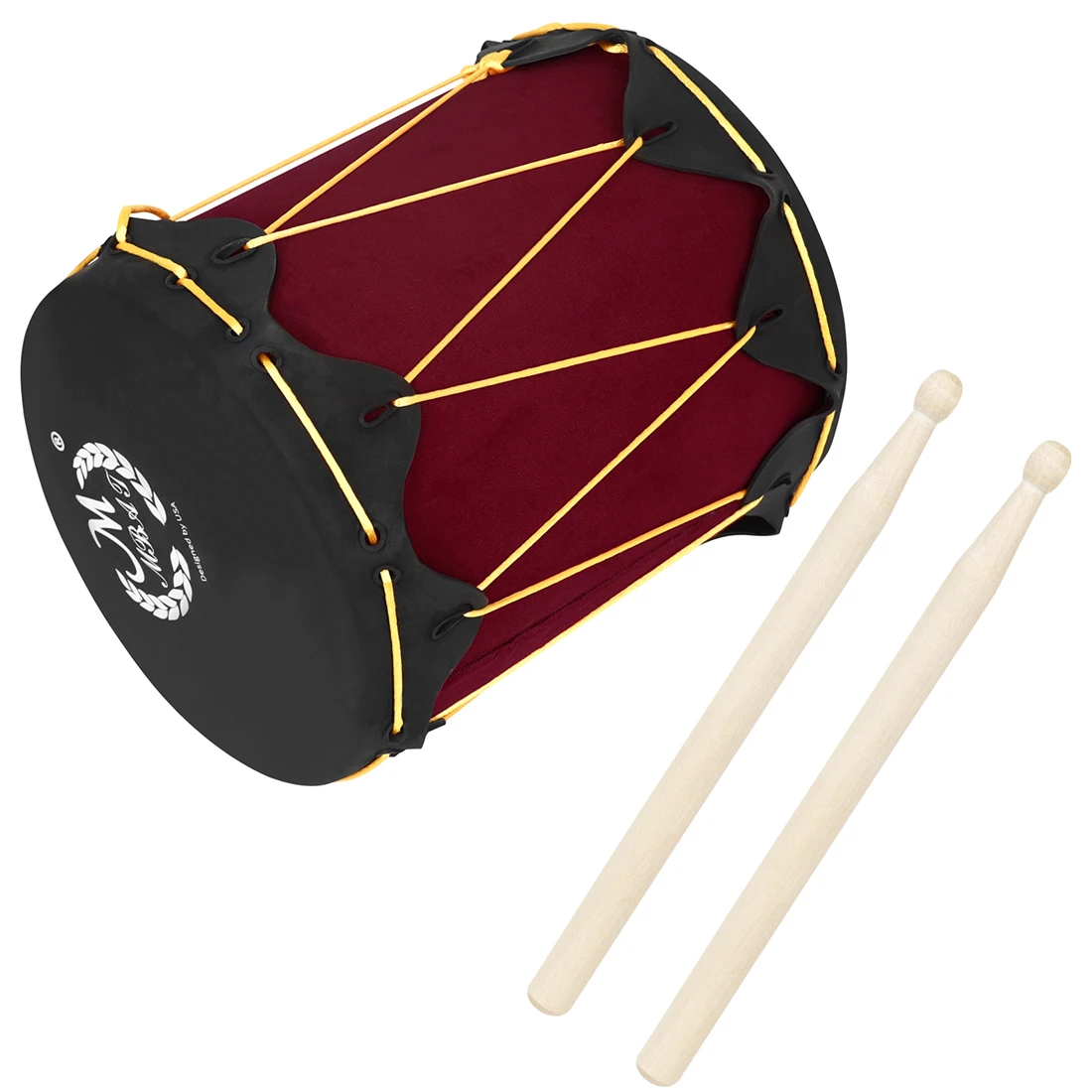Musical Instrument Indian - Indian Drums Doppeltes Gummihaut-Tamburin mit Schlägeln,