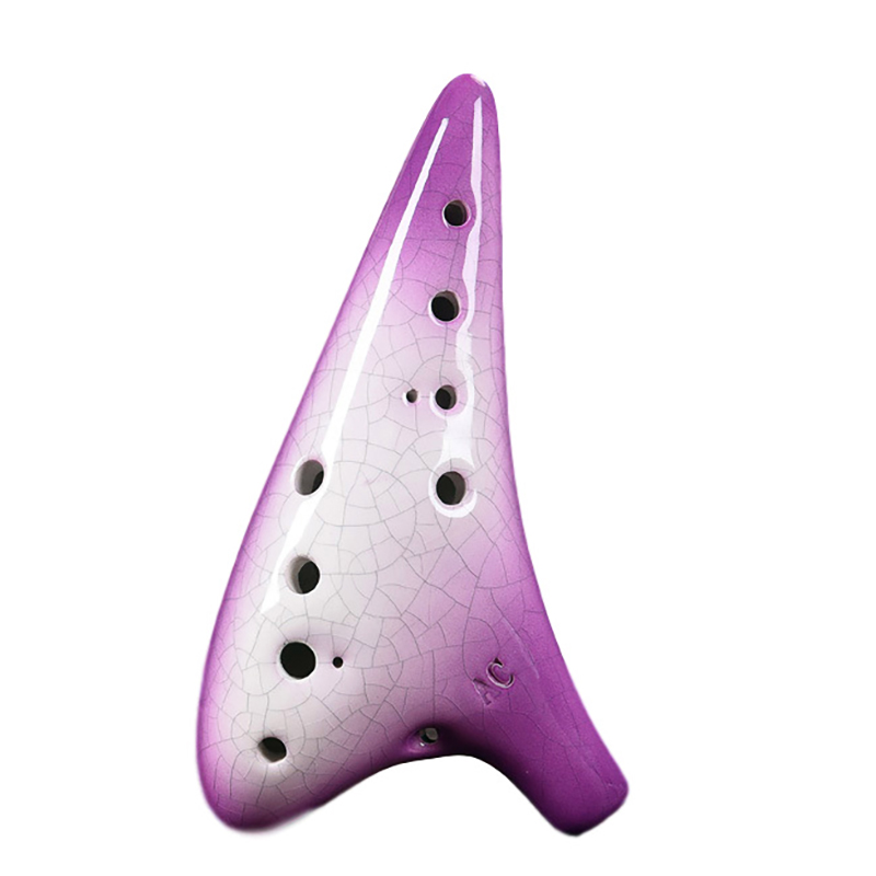 Musical Instrument Zelda - Lila Keramik Ocarina 12 Löcher Alto