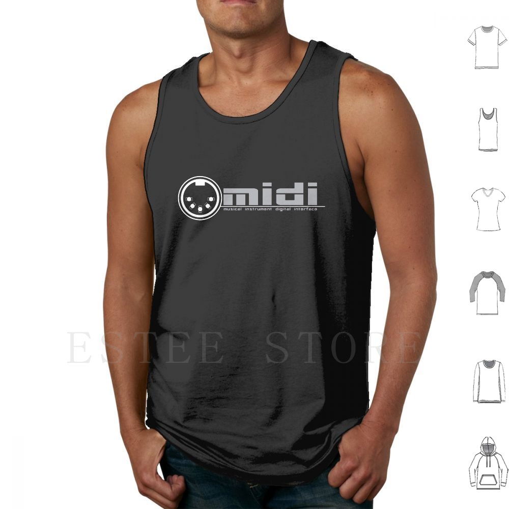 Musical Instrument Digital Interface - Midi-Musikinstrument Digitale Schnittstelle Tank Tops Weste