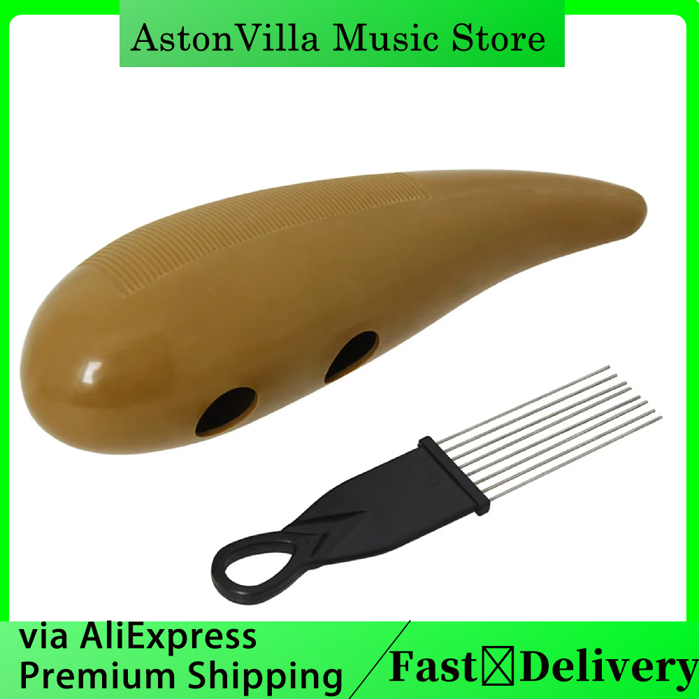 Guiro Scraper Instrument - Kaffeeschaber aus Kunststoff, Guiro-Schlaginstrument, Merengue/Salsa-Rhythmus-Set, kindersicheres