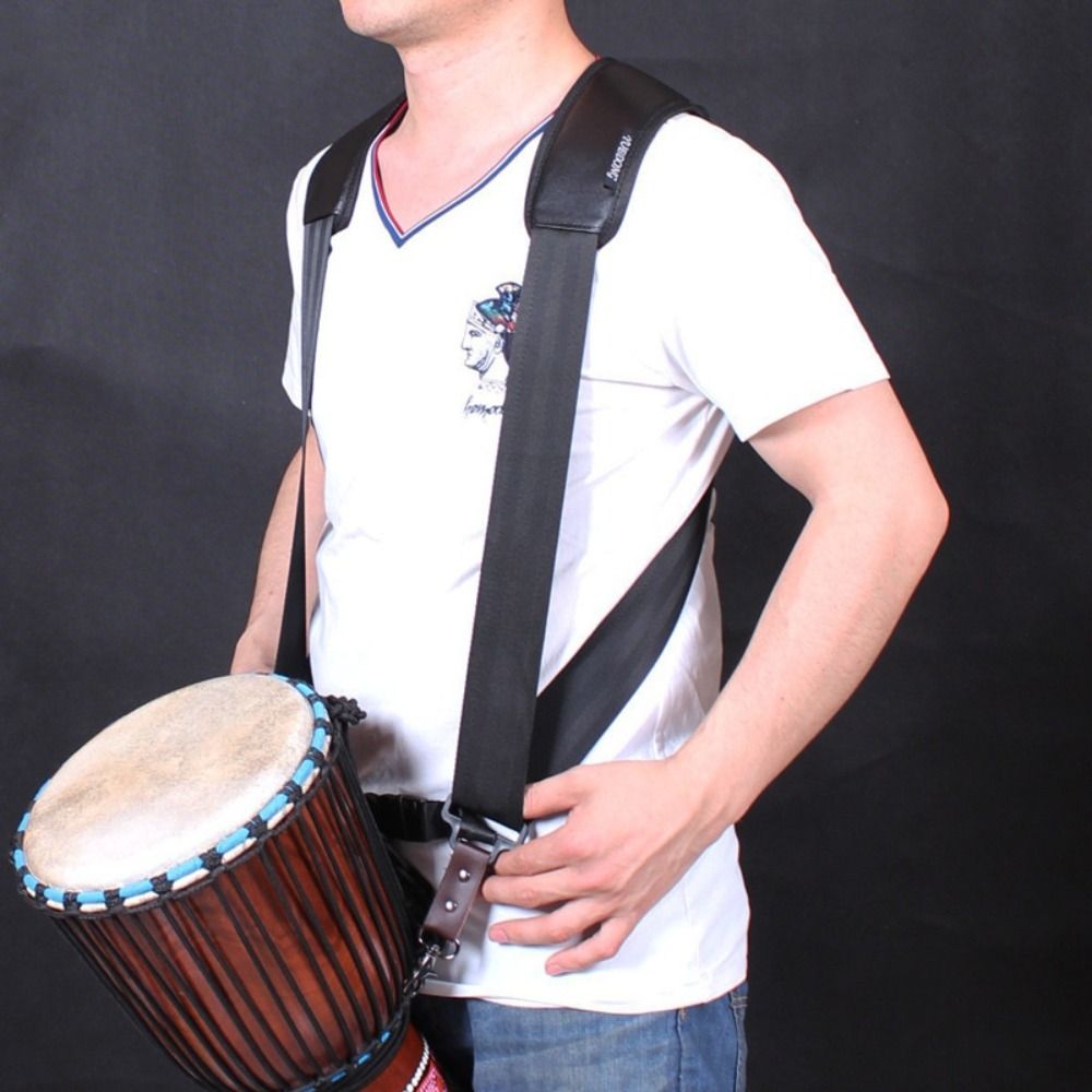 Djembe Hand Drum - Verstärkte Gepolsterte Djembe-Schultergurte Ersatz-Tambourin Afrikanische Trommel