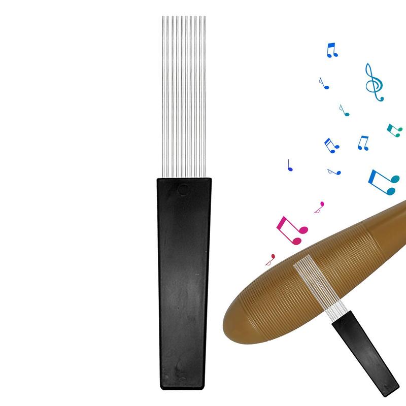 Guiro Scraper Instrument - Guiro Metallsc haber Guiro Bürste Kamm