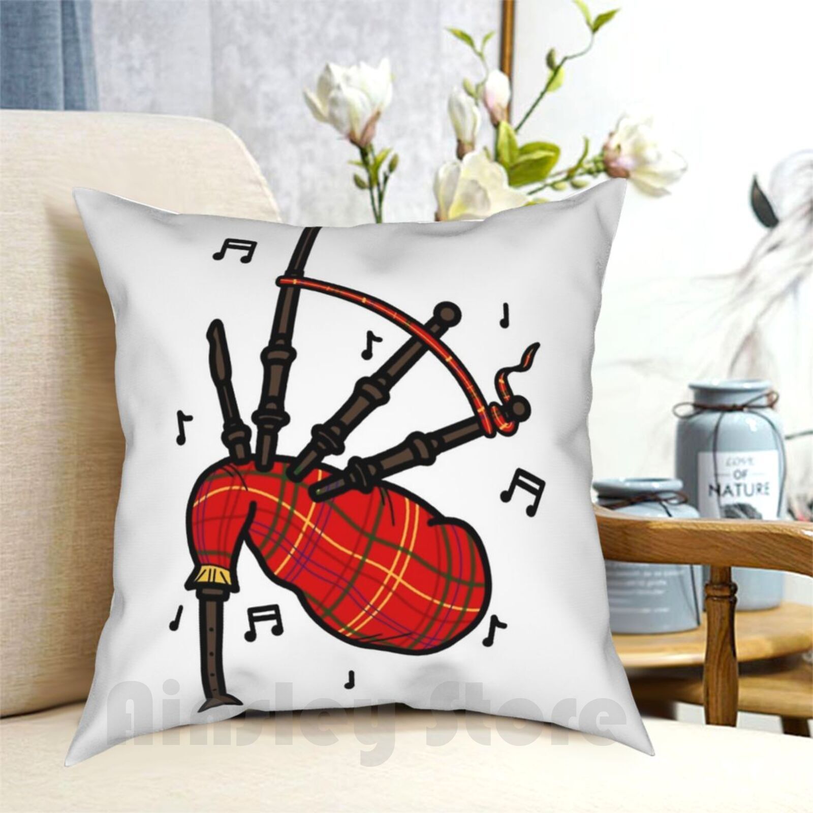 Musical Instrument Of Scotland - Dudelsäcke, Kissenbezug, bedruckt, für Zuhause, weiches