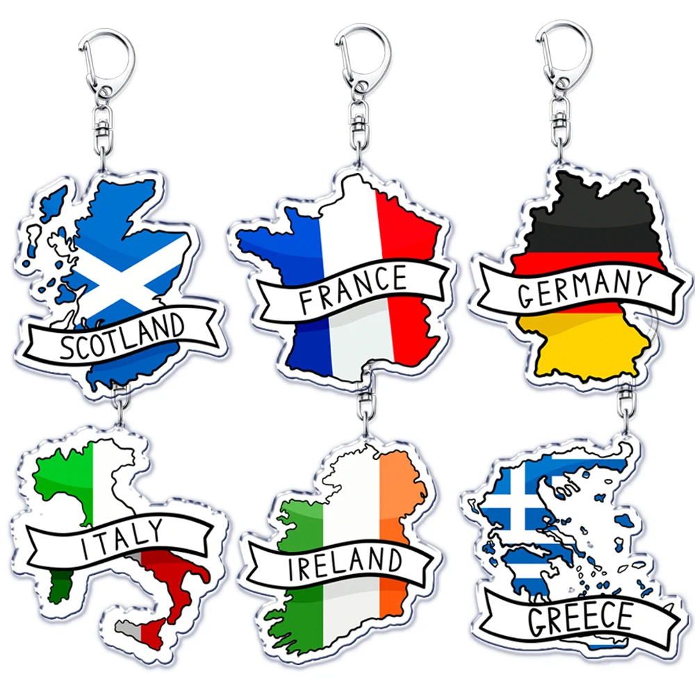 Musical Instrument Of Scotland - Frankreich Schottland Landkarten mit Namen Acryl