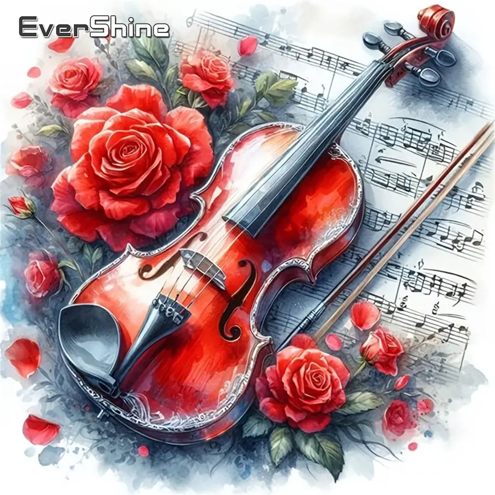 Musical Instrument Fagot - Evershine DIY Diamant Malerei Violine Voll