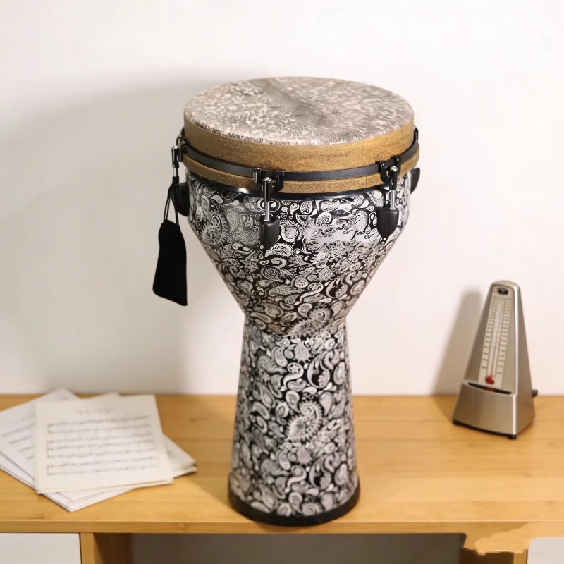 Djembe Hand Drum - 12-Zoll Umweltfreundliche Holz-Djembe Handperkussion-Trommel