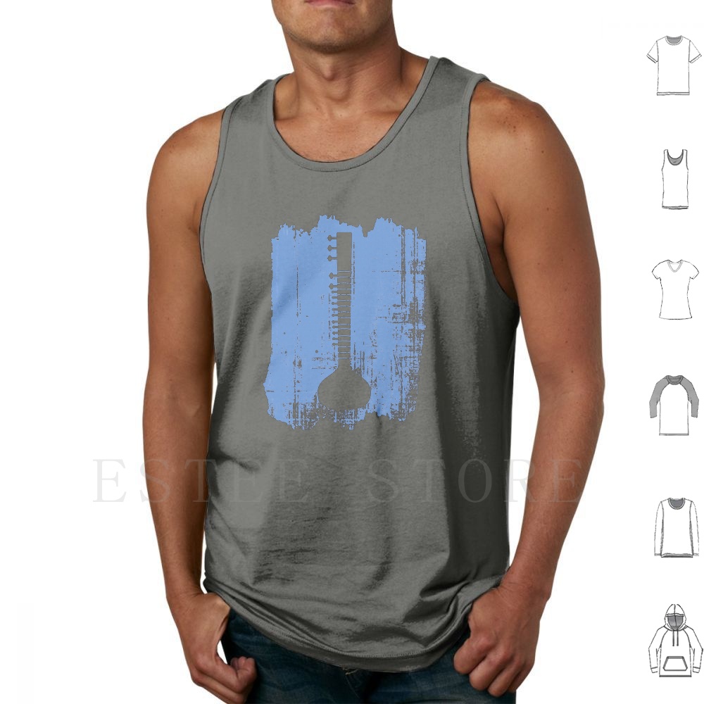 Musical Instrument Indian - Indian Sitar Tank Tops Weste Idee