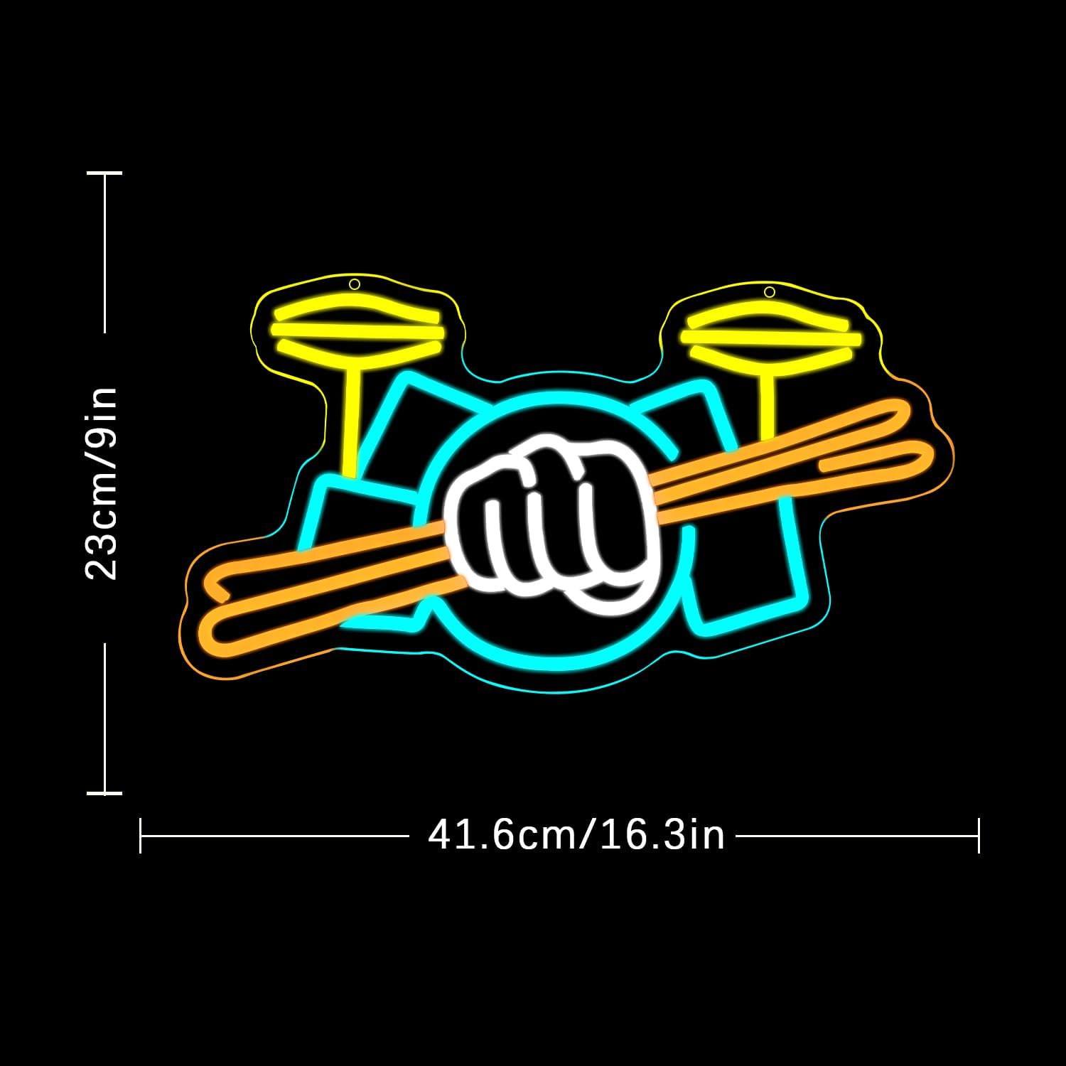 Schlagzeug-Neonschild USB-Betr – Musical Instrument Of Bewertung und Preis