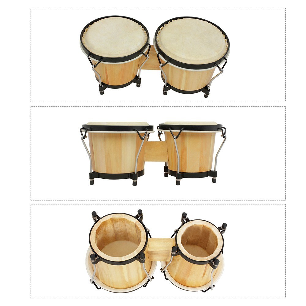 Holz-Bongo-Set 5,5 Zoll & 6 Zo – Bongo Drum Set Bewertung und Preis
