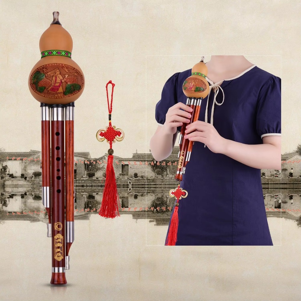 3-Tonige C-Hulusi-Kürbisflöte  – Musical Instrument Of Bewertung und Preis