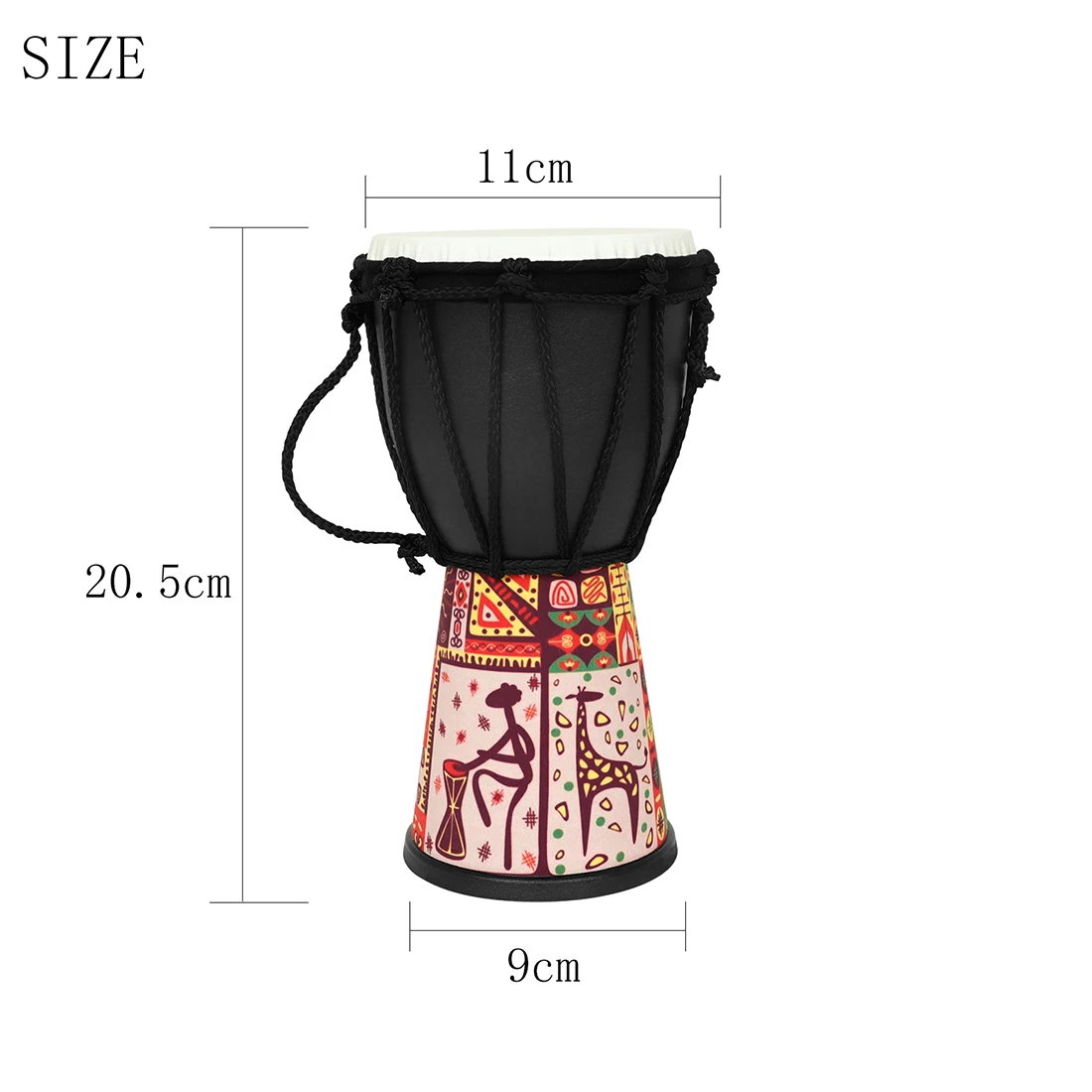 4-Zoll-afrikanische Trommel-AB – Djembe Hand Drum Bewertung und Preis