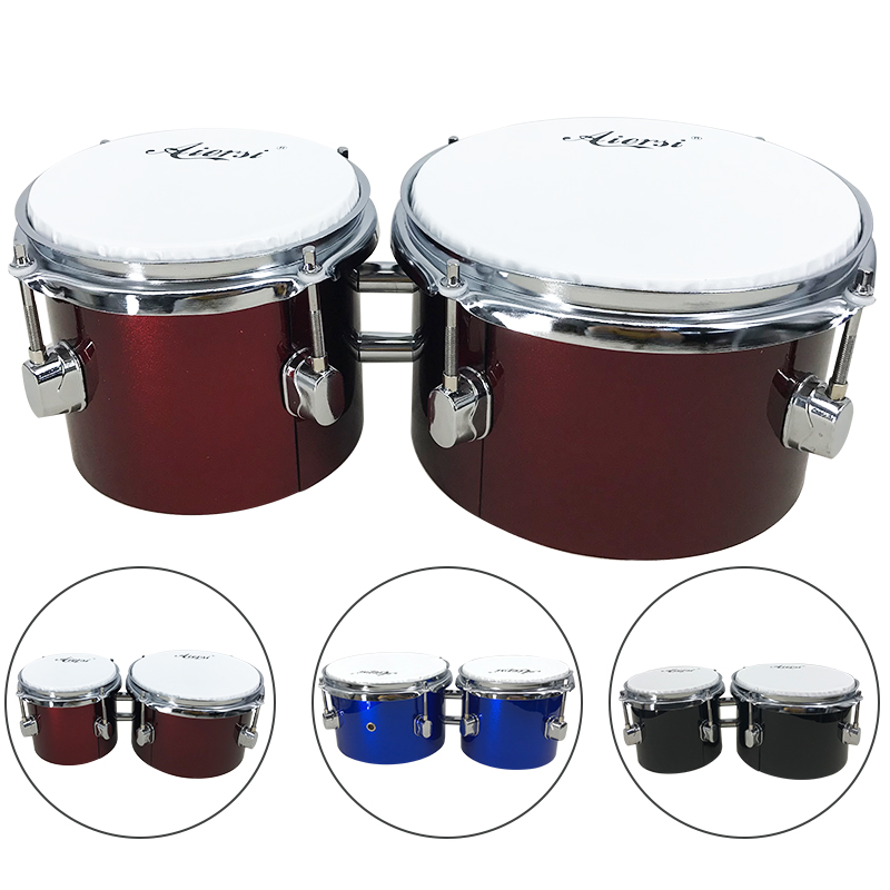 Blaue, maßgefertigte 6/8 Zoll  – Bongo Drum Set Bewertung und Preis