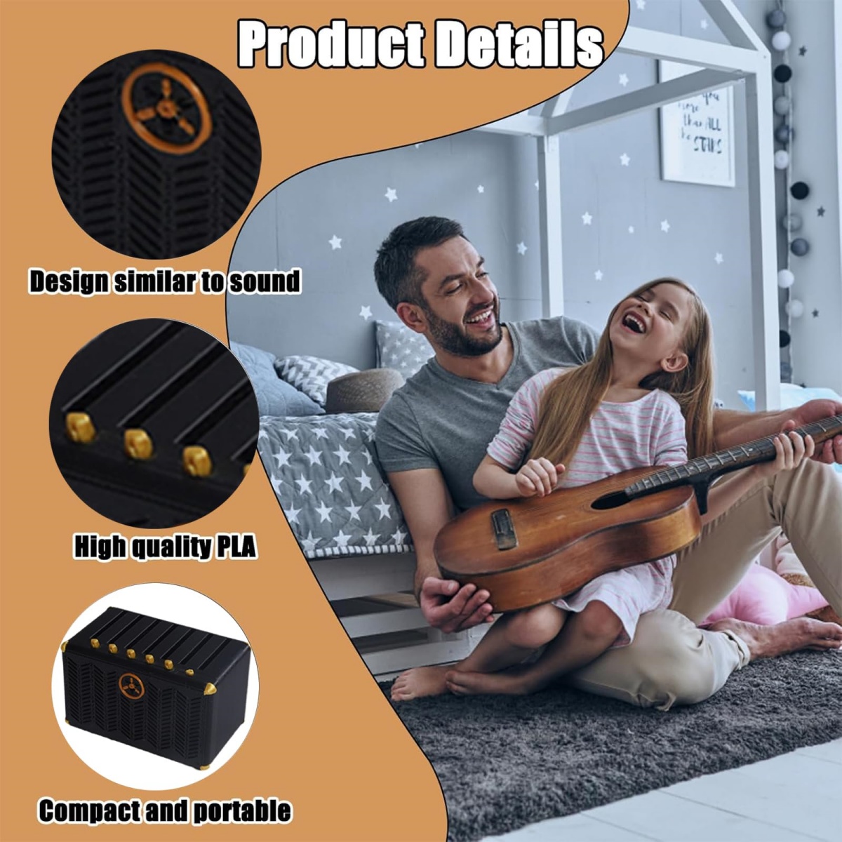 Gitarren-Plektrum-Halter, 3D-g – Cajon Musical Instrument Bewertung und Preis