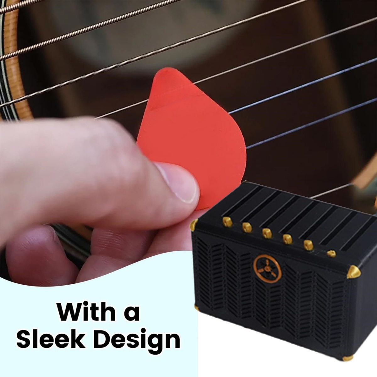 Gitarren-Plektrum-Halter, 3D-g – Cajon Musical Instrument Bewertung und Preis