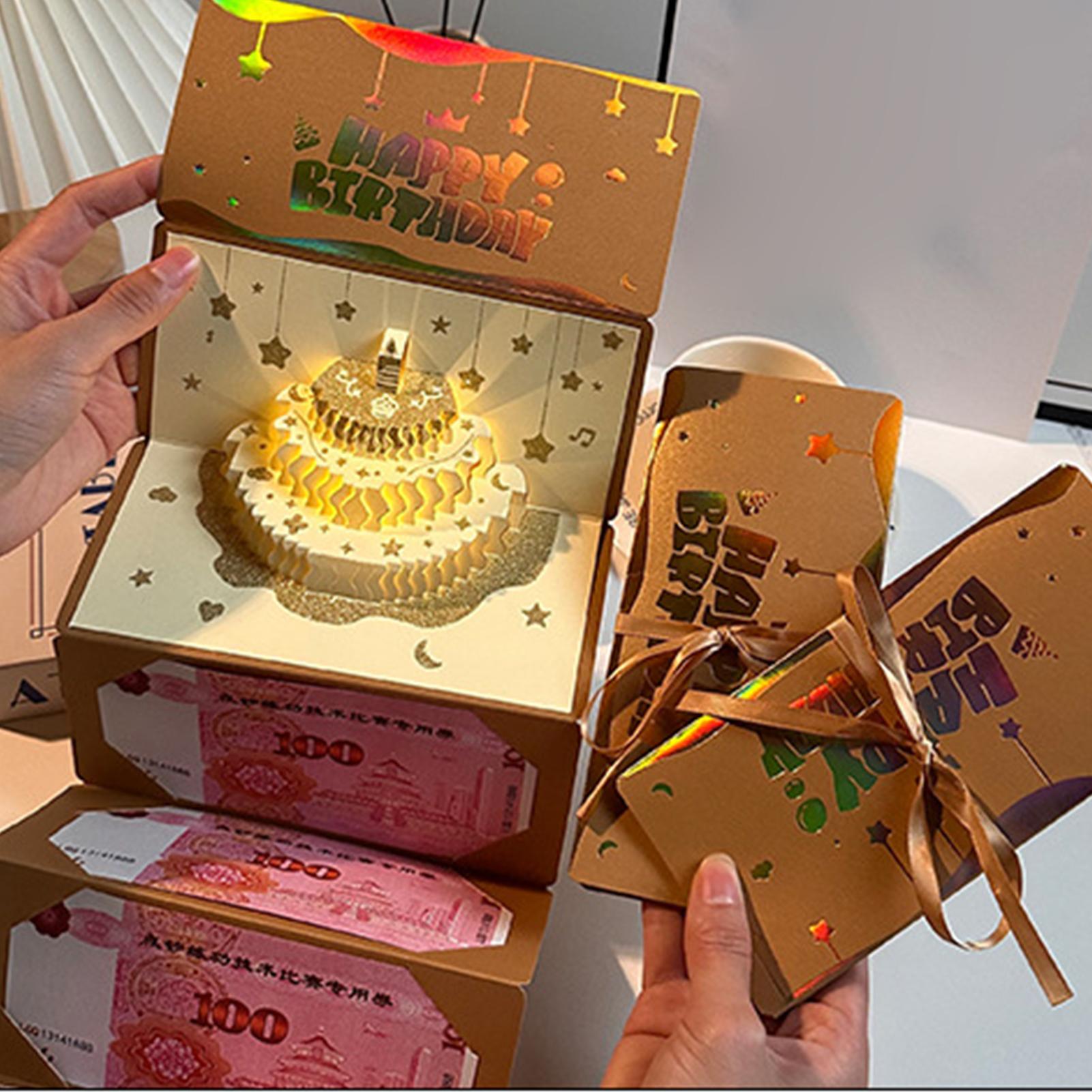 3D-Kuchen-Geburtstags-Geldumsc – Cajon Musical Instrument Bewertung und Preis
