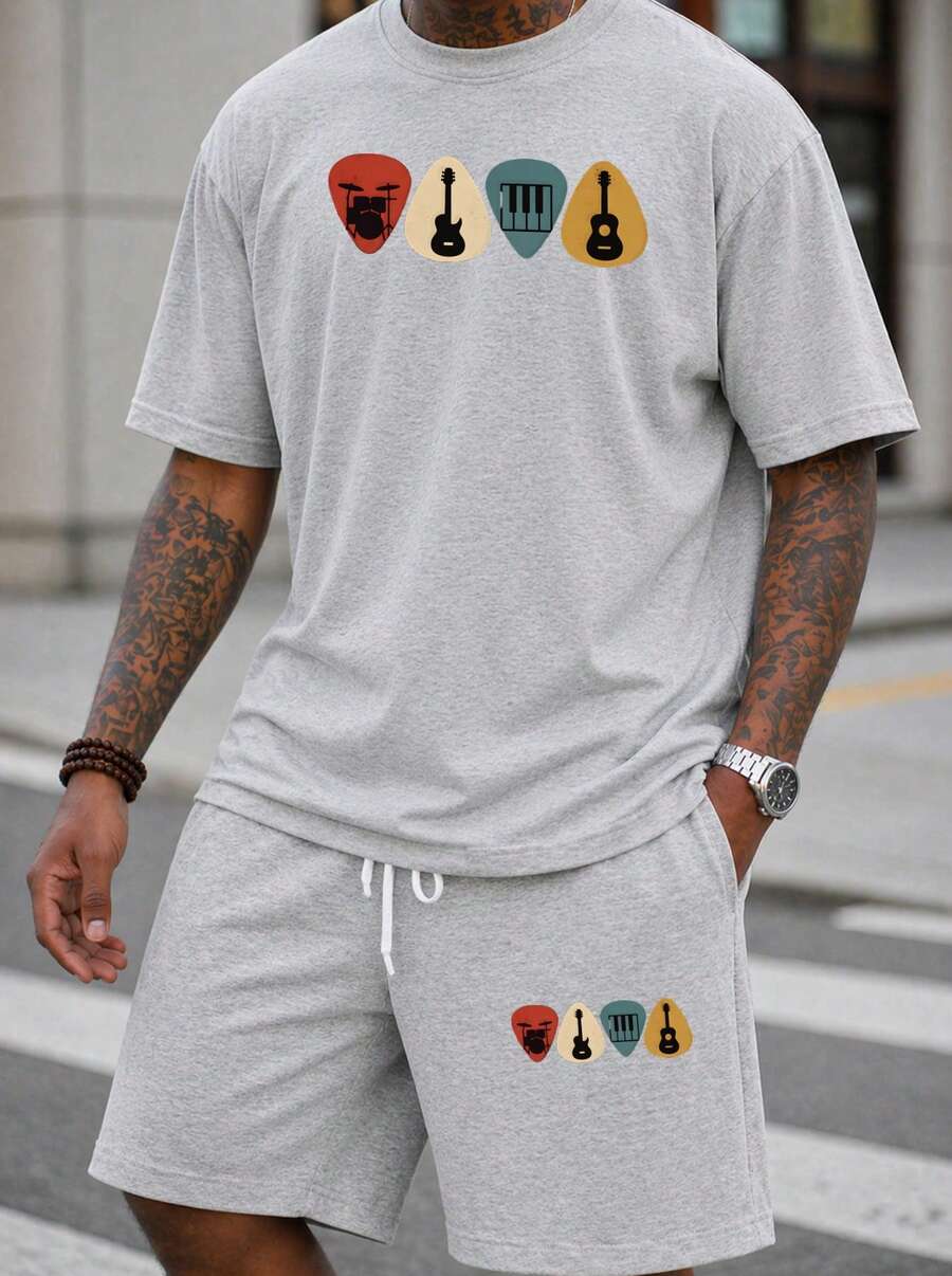 Herren 2-teiliges Oversize T-S – Musical Instrument Of Bewertung und Preis