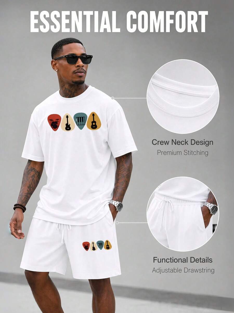 Herren 2-teiliges Oversize T-S – Musical Instrument Of Bewertung und Preis