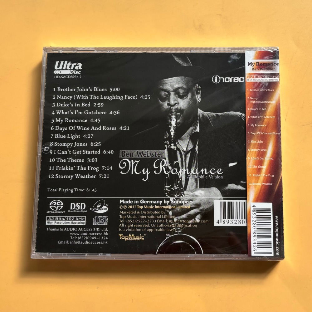 Ben Webster My Romance Jazz CD – Musical Instrument Of Bewertung und Preis